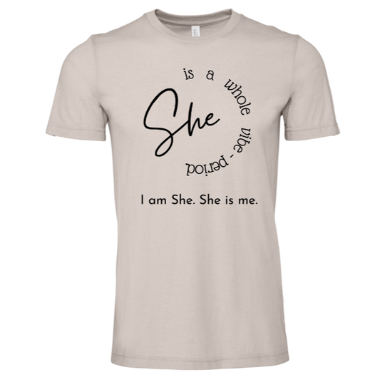 She is...