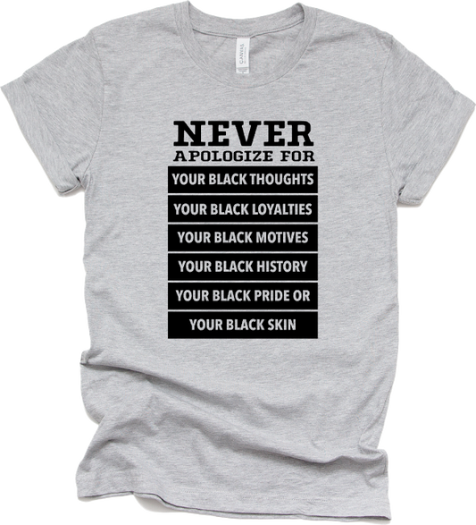 Never Apologize