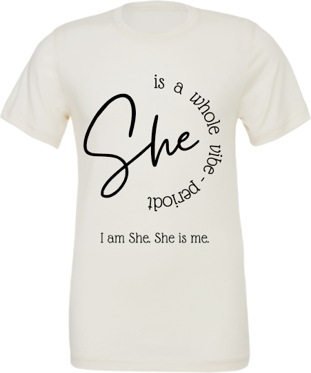 She is...